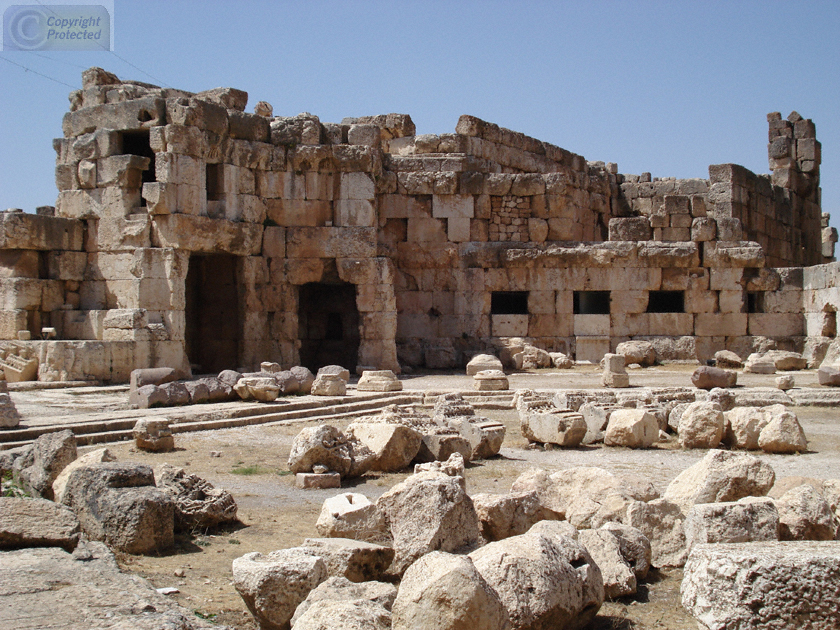 The Great Court in the Temple of Jupiter in Baalbek